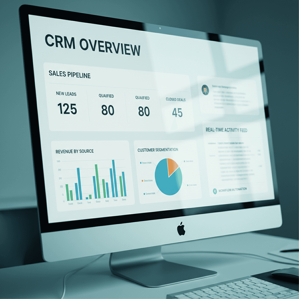 SortedBusiness operational systems dashboard showing CRM automation, workflow organization, and customer support management tools
